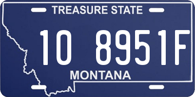 MT license plate 108951F