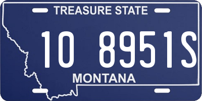 MT license plate 108951S