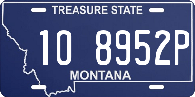 MT license plate 108952P