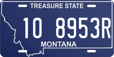 MT license plate 108953R
