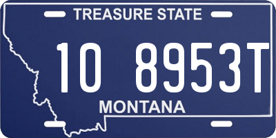 MT license plate 108953T