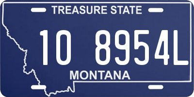 MT license plate 108954L