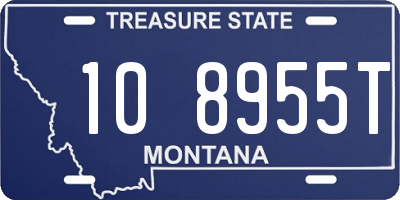 MT license plate 108955T