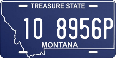 MT license plate 108956P