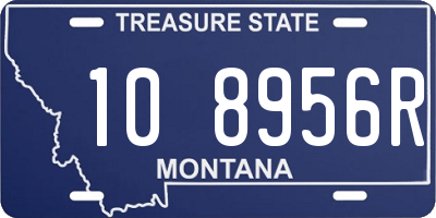 MT license plate 108956R