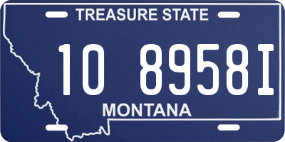 MT license plate 108958I