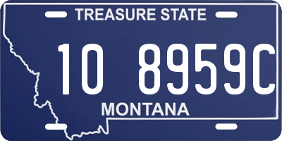 MT license plate 108959C