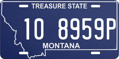 MT license plate 108959P