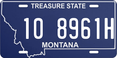 MT license plate 108961H