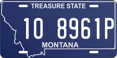 MT license plate 108961P