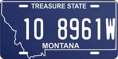 MT license plate 108961W