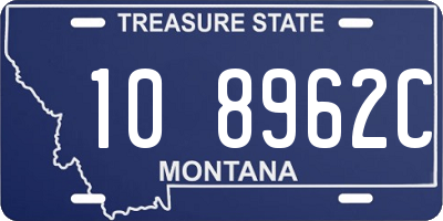 MT license plate 108962C