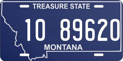 MT license plate 108962O