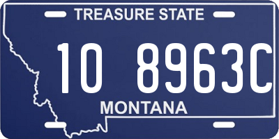 MT license plate 108963C