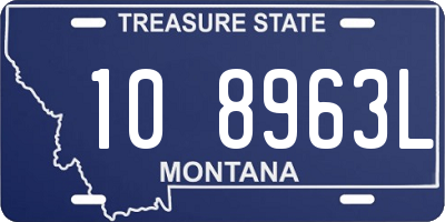 MT license plate 108963L