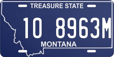 MT license plate 108963M