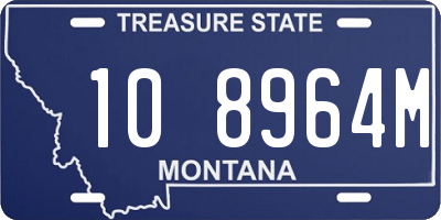 MT license plate 108964M