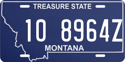 MT license plate 108964Z