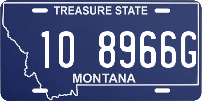 MT license plate 108966G