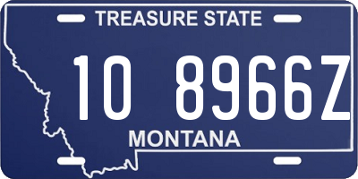 MT license plate 108966Z