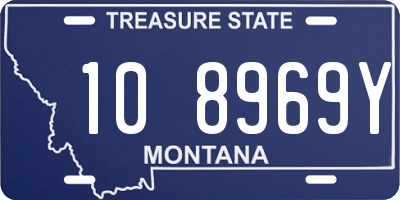 MT license plate 108969Y