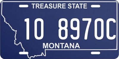 MT license plate 108970C