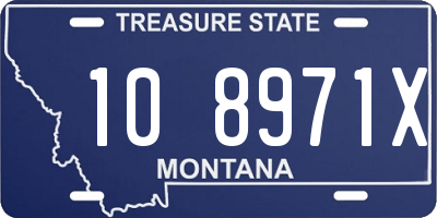 MT license plate 108971X