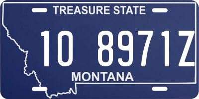 MT license plate 108971Z