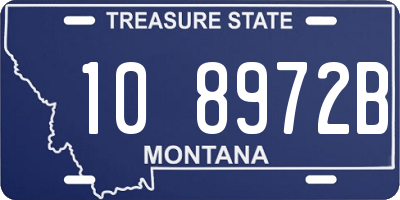 MT license plate 108972B