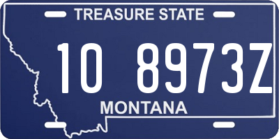 MT license plate 108973Z