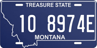 MT license plate 108974E