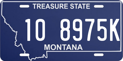 MT license plate 108975K