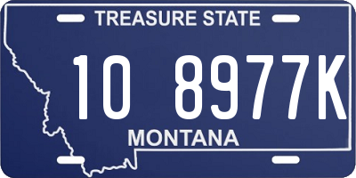 MT license plate 108977K