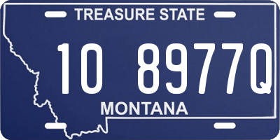 MT license plate 108977Q