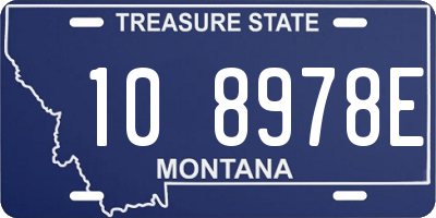 MT license plate 108978E