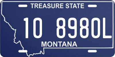 MT license plate 108980L