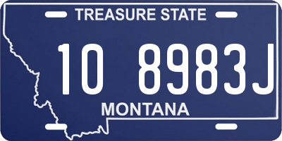 MT license plate 108983J