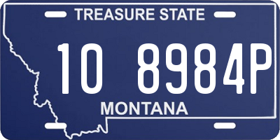 MT license plate 108984P