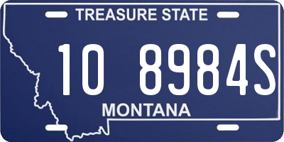 MT license plate 108984S