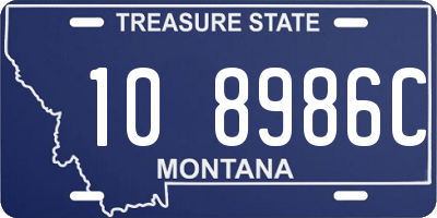 MT license plate 108986C