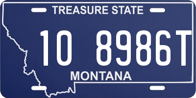 MT license plate 108986T