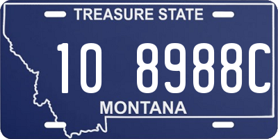 MT license plate 108988C