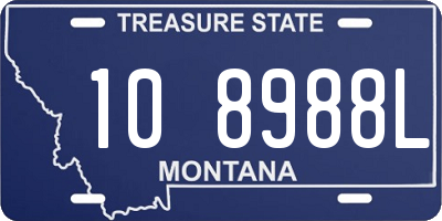 MT license plate 108988L