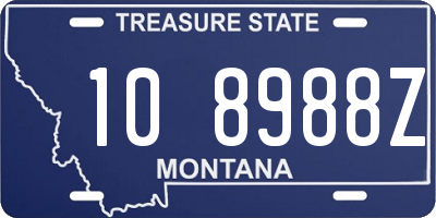 MT license plate 108988Z