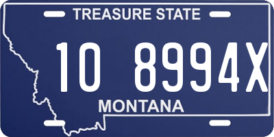 MT license plate 108994X