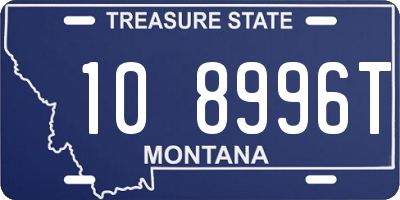 MT license plate 108996T