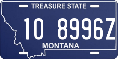 MT license plate 108996Z