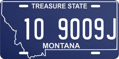 MT license plate 109009J