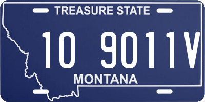 MT license plate 109011V