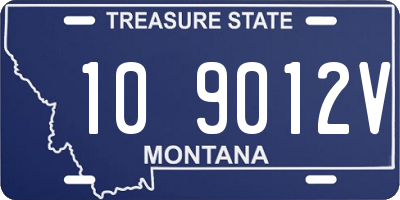 MT license plate 109012V